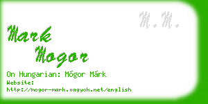 mark mogor business card