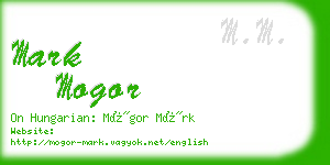 mark mogor business card